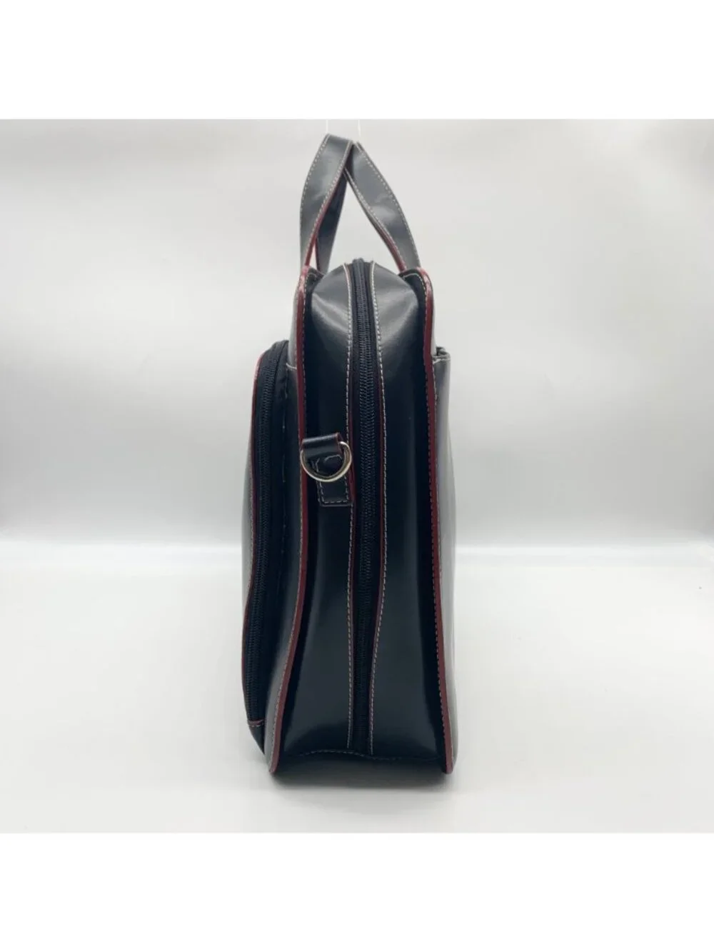 Lodis Black Leather Convertible Briefcase